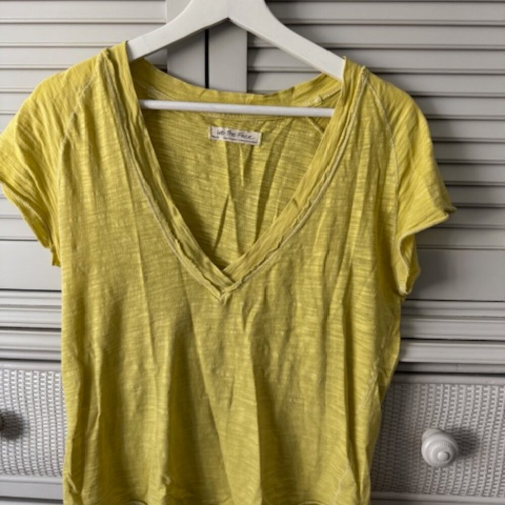 We the Free Yellow T Size Small